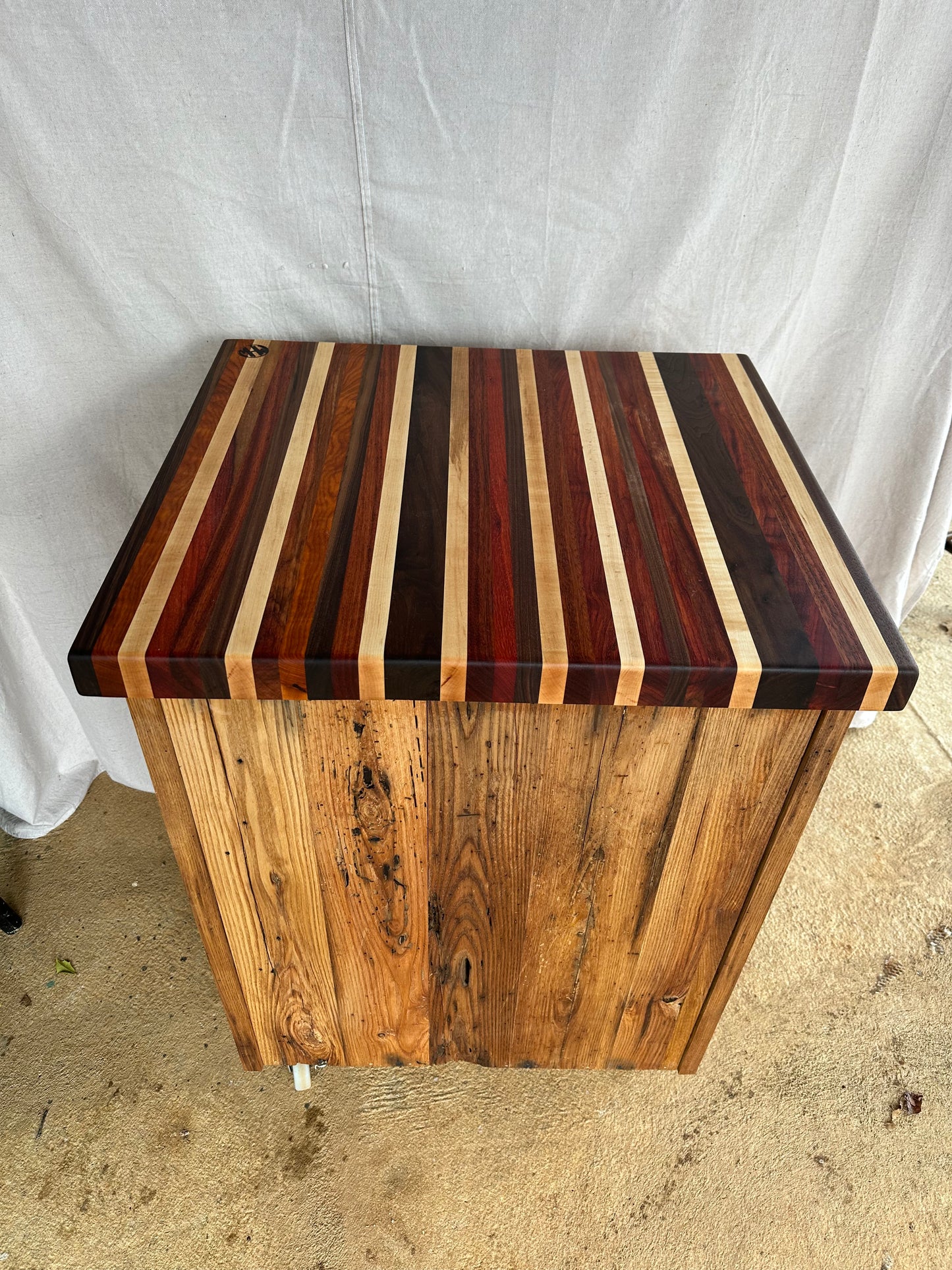 Rolling Butcher Block Island