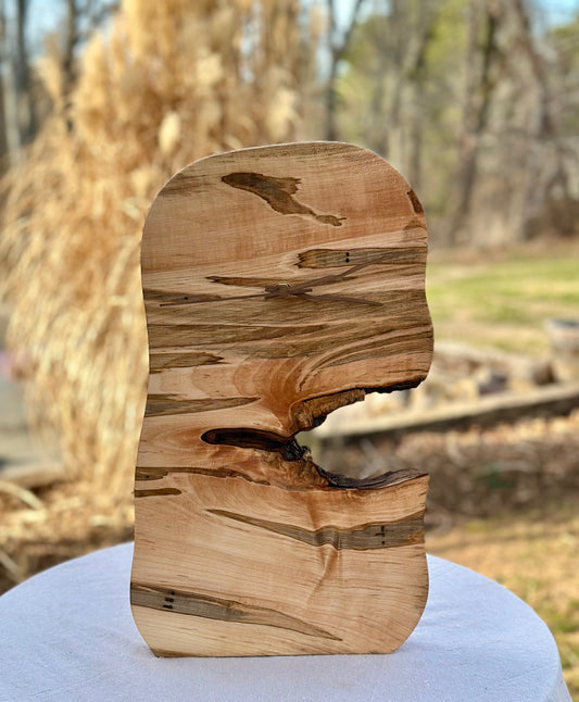 "High Plains" - Live-Edge Ambrosia Maple Clock